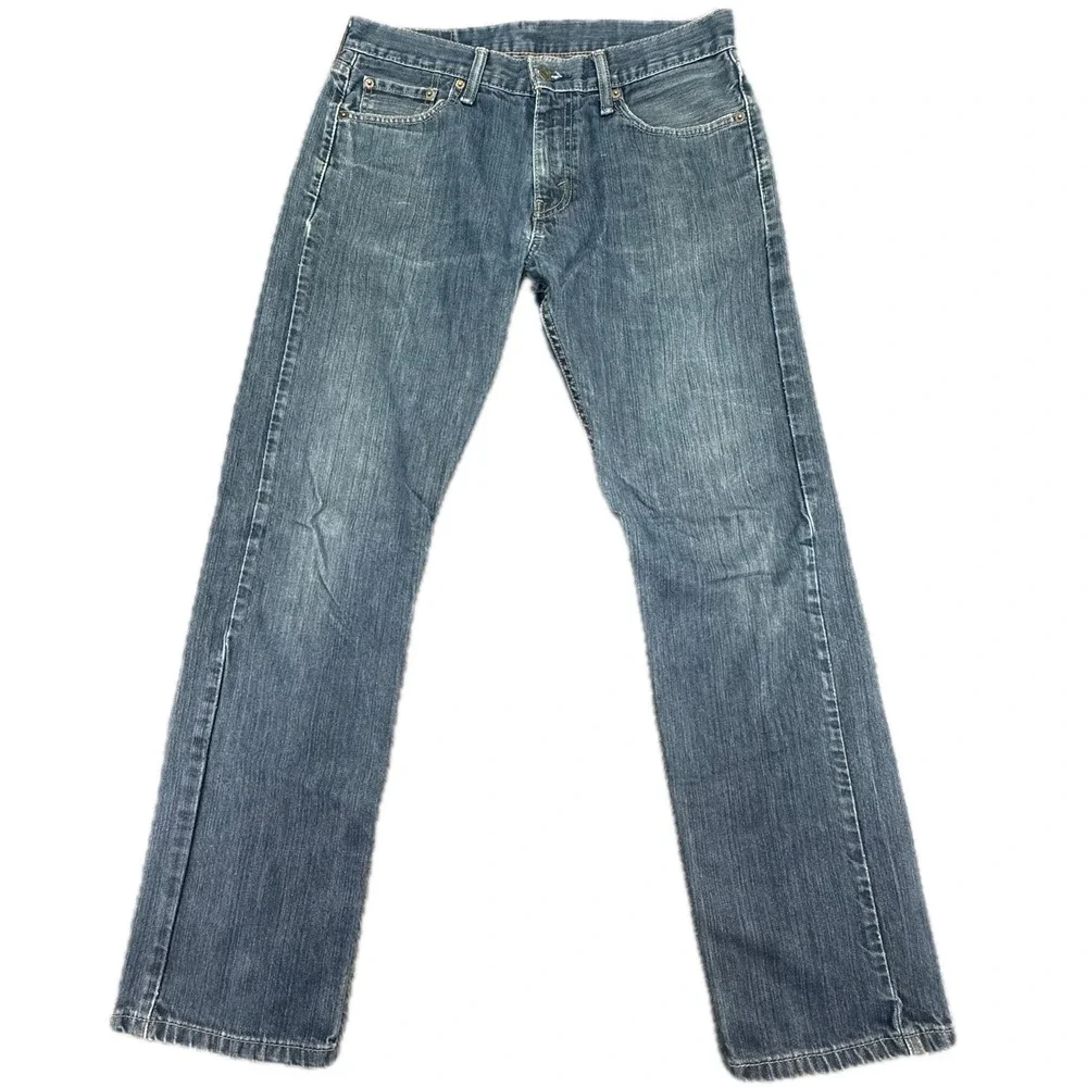 Levi's 504 Regular Straight Jeans Mens 32x32‎ Blue Denim Cotton 29990-0059
